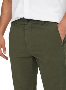 Pantalón Only and Sons Free verde para hombre