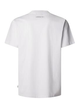 Camiseta Pepe Jeans Derril blanco para hombre