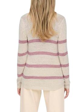 Jersey Only Geena beige para mujer