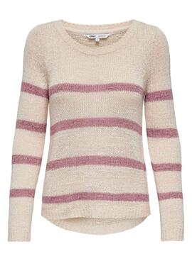 Jersey Only Geena beige para mujer