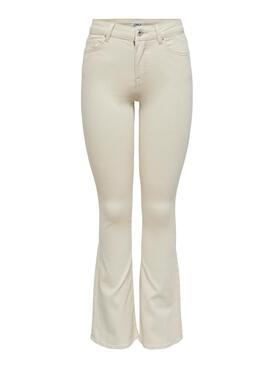 Pantalón Vaquero Only Blush beige para mujer