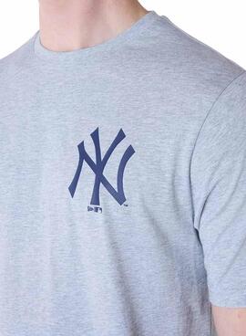 Camiseta New Era Yankees gris para hombre