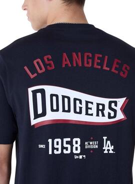 Camiseta New Era Dodgers azul marino para hombre