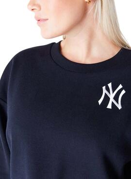 Sudadera New Era Yankees negro para mujer