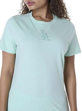 Camiseta New Era Athletics turquesa para mujer