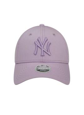 Gorra New Era Yankees lila para mujer