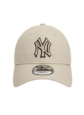 Gorra New Era Outline beige para hombre y mujer