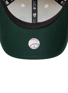 Gorra New Era Colour Block beige y verde para hombre