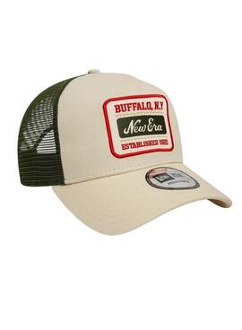 Gorra New Era Trucker Patch beige para hombre