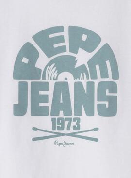 Camiseta Pepe Jeans Griffith blanco para niño