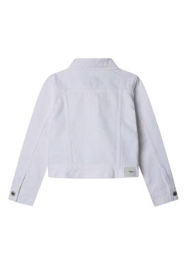 Chaqueta vaquera Pepe Jeans blanco para niña