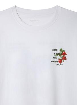 Camiseta Pepe Jeans Sandre blanco para niña