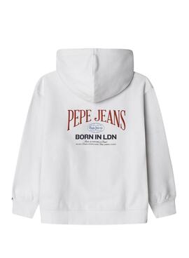 Sudadera Pepe Jeans Jackson blanco para niño