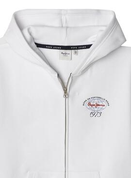 Sudadera Pepe Jeans Jackson blanco para niño