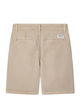 Bermudas Pepe Jeans chino beige para niño