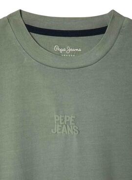 Camiseta Pepe Jeans Charles verde para niño