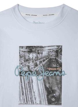 Camiseta Pepe Jeans Wilbert blanco para niño