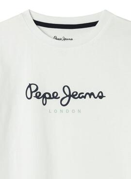 Camiseta Pepe Jeans New Art blanco para niño