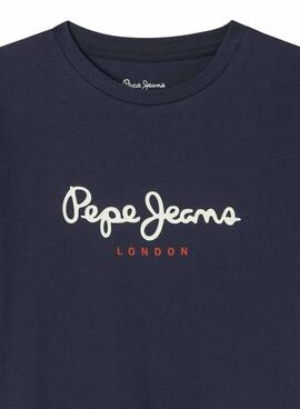 Camiseta Pepe Jeans New Art azul marino para niño