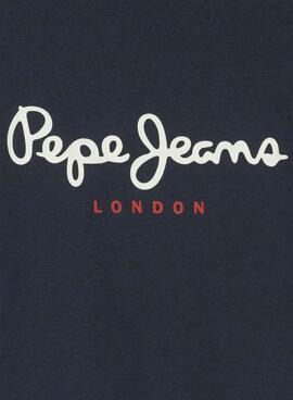 Camiseta Pepe Jeans New Art azul marino para niño