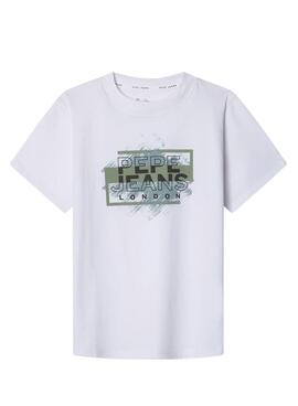 Camiseta Pepe Jeans Jones blanco para niño