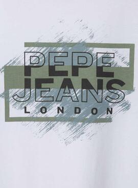 Camiseta Pepe Jeans Jones blanco para niño