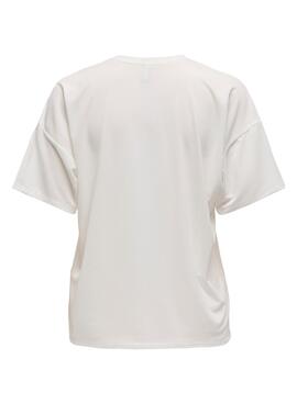 Camiseta Only Melina beige para mujer