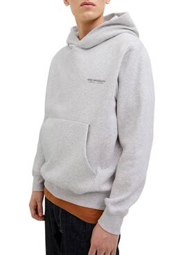 Sudadera Jack and Jones Islington blanco para hombre