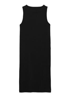 Vestido Calvin Klein Jeans Rib negro para niña