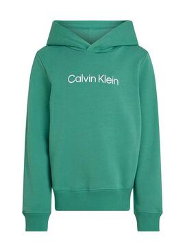 Sudadera Calvin Klein Institutional Logo verde