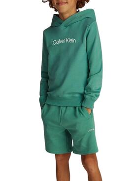 Sudadera Calvin Klein Institutional Logo verde