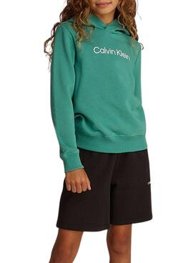 Sudadera Calvin Klein Institutional Logo verde