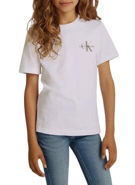 Camiseta Calvin Klein Chest Monologo blanco