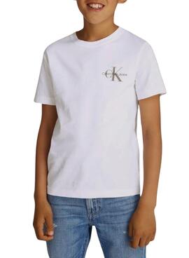 Camiseta Calvin Klein Chest Monologo blanco