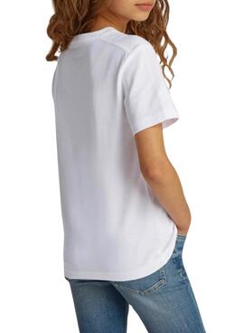 Camiseta Calvin Klein Chest Monologo blanco