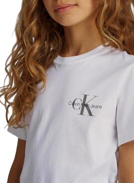 Camiseta Calvin Klein Chest Monologo blanco