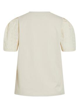 Camiseta Vila Merry beige para mujer