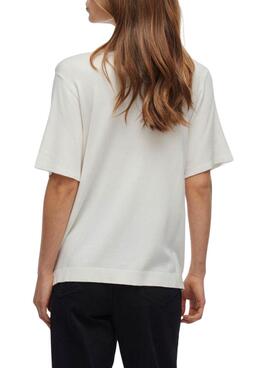 Camiseta Vila Wennie blanco para mujer