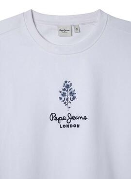 Sudadera Pepe Jeans Arielle blanco para niña