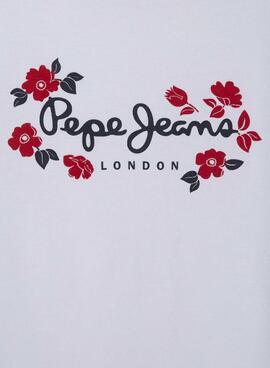 Camiseta Pepe Jeans Maisie blanco para niña