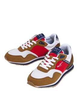 Zapatillas Pepe Jeans London Life rojo para niño