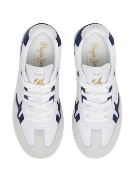 Zapatillas Pepe Jeans Ball Retro blanco para niño