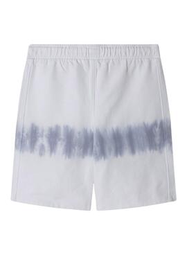 Bermudas Pepe Jeans Fabius azul y blanco para niño