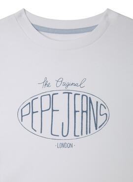 Camiseta Pepe Jeans Dalon blanco para niño