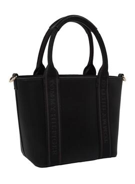 Bolso Tommy Hilfiger Logotape Mini negro para mujer