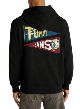 Sudadera Tommy Jeans Tiger negro para hombre