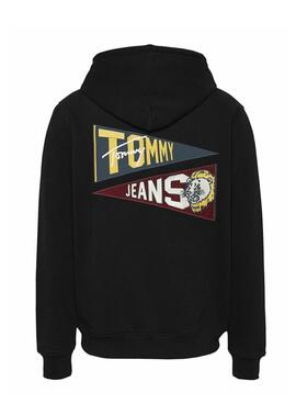 Sudadera Tommy Jeans Tiger negro para hombre