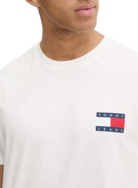 Camiseta Tommy Jeans Heritage blanco para hombre