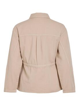 Chaqueta Vila Tilo beige para mujer