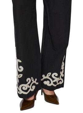 Pantalón Vila Polene negro para mujer